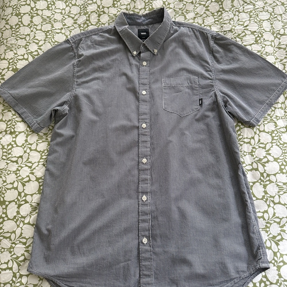 Vans Gray Casual Button Down Shirt